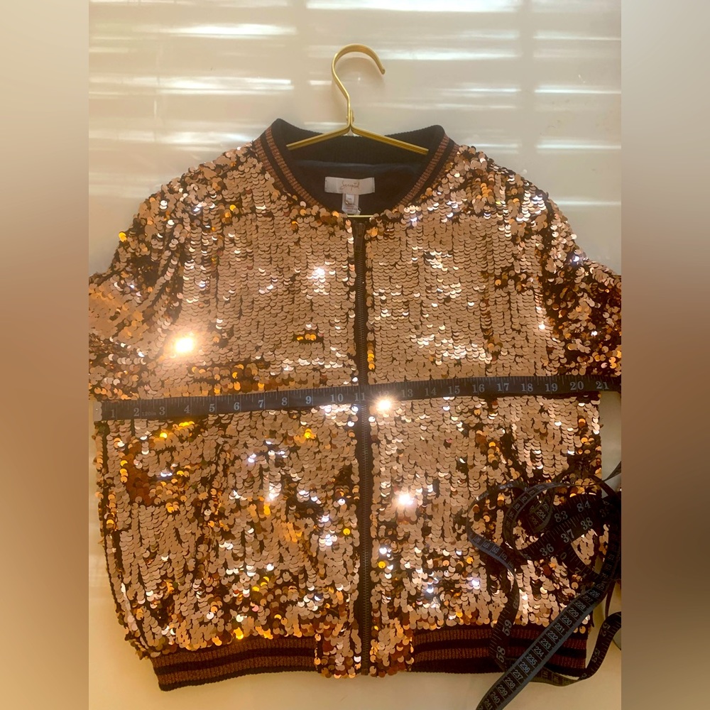 Scripted Sequin Bomber Jacket - Scripted- NWT. New With Tags. - Picture 13 of 16